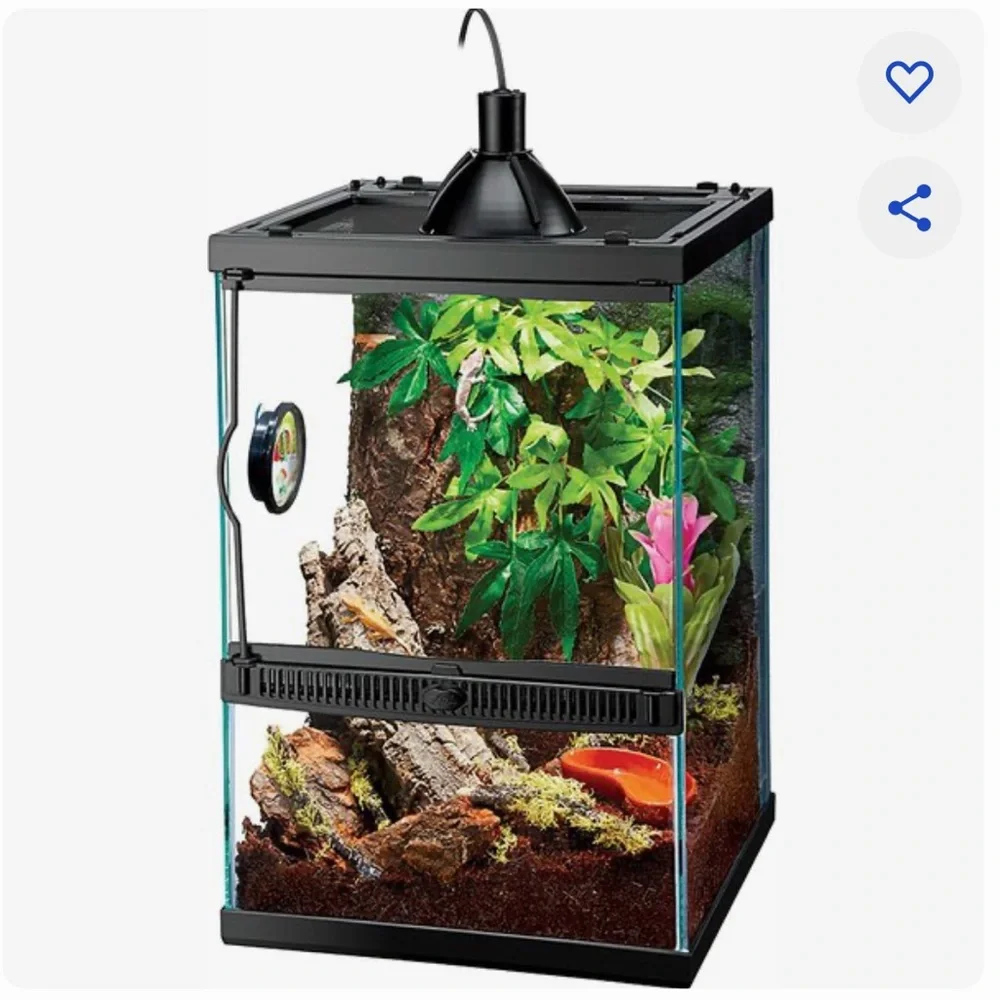 Zilla tropical vertical starter kit with mini halogen light bulb